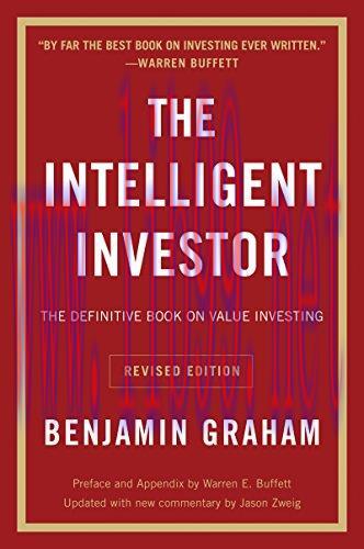 (PDF)The Intelligent Investor: The Definitive Book on Value Investing. A Book of Practical Coun...