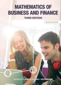 (PDF)Mathematics of Business and Finance 3rd Edition by Larry Daisley