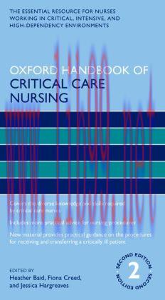 [AME]Oxford Handbook of Critical Care Nursing, 2nd Edition
