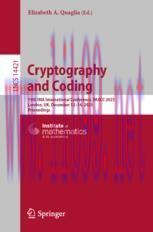 [PDF]Cryptography and Coding: 19th IMA International Conference, IMACC 2023, London, UK, Decemb...