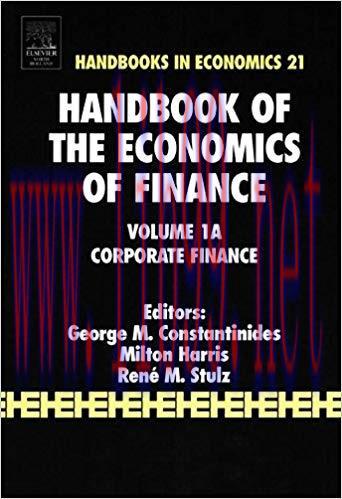 (PDF)Handbook of the Economics of Finance: Corporate Finance (ISSN 21) 1st Edition