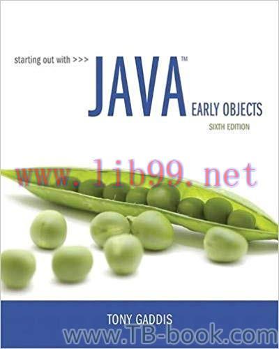 (PDF)Starting Out with Java: Early Objects 6th Edition by Tony Gaddis