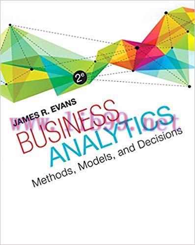 Test Bank for Business Analytics 2nd Edition