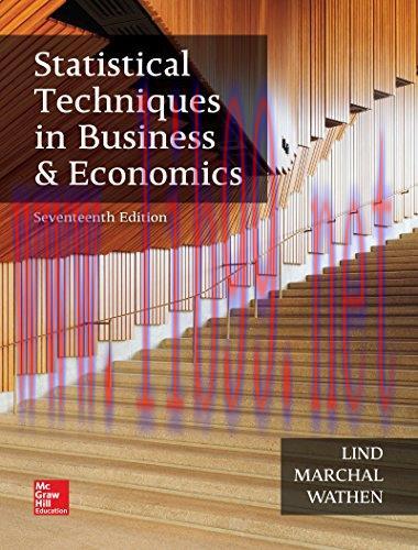 [FOX-Ebook]Statistical Techniques in Business and Economics, 17th Edition