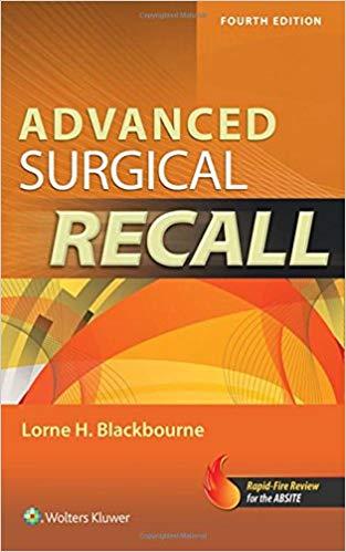 Advanced Surgical Recall, (Recall Series), 4th Edition