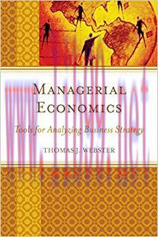Managerial Economics: Tools for Analyzing Business Strategy