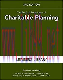 (PDF)The Tools & Techniques of Charitable Planning, 3rd Edition (Leimberg Library: Tools & Tech...