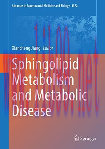 [AME]Sphingolipid Metabolism and Metabolic Disease (Advances in Experimental Medicine and Biolo...