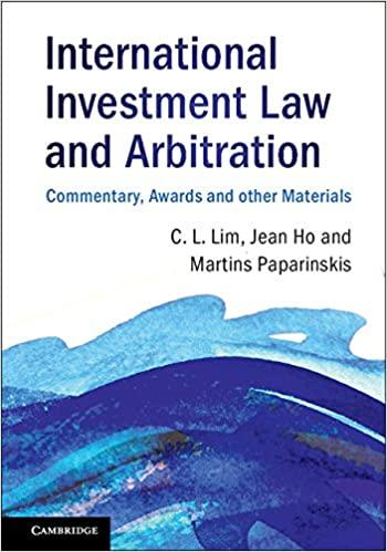 International Investment Law and Arbitration