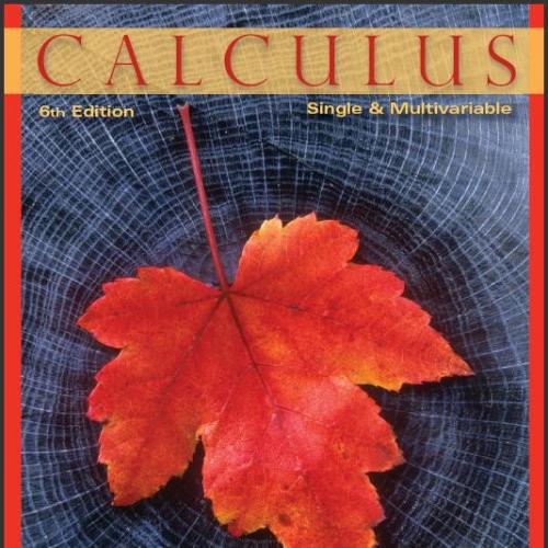 (Solution Manual)Calculus Single and Multivariable 6th Edition by Hughes-Hallett.zip