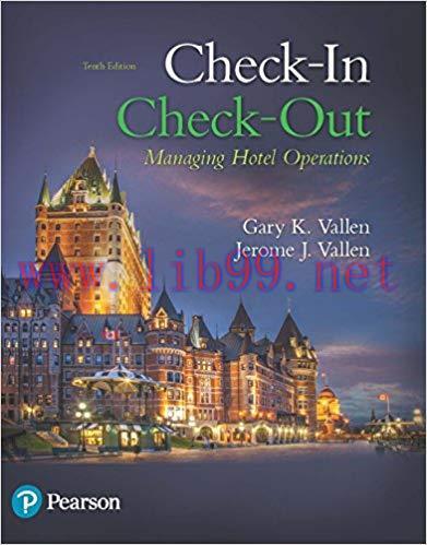 (PDF)Check-in Check-Out: Managing Hotel Operations 10th Edition by Gary K. Vallen