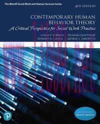 [PDF]Contemporary Human Behavior Theory: A Critical Perspective for Social Work Practice 4th Ed...