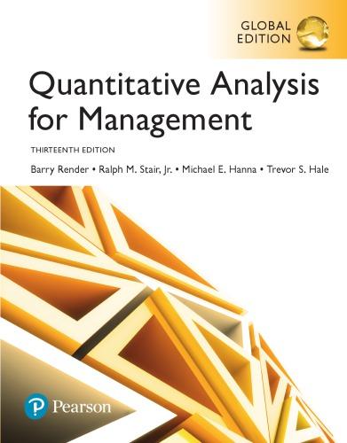 Quantitative analysis for management 13th, global