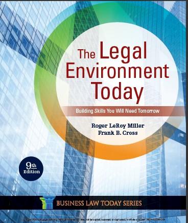 (TB)The Legal Environment Today 9th Edition Roger LeRoy Miller.rar
