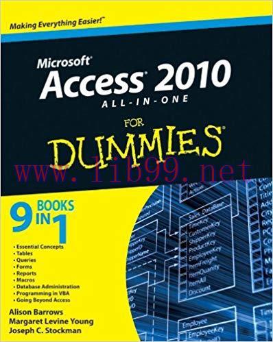 Access 2010 All-in-One For Dummies 1st Edition