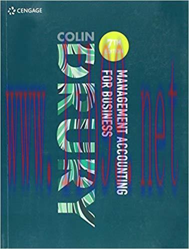 [PDF]Management Accounting for Business 7th Edition [Colin Drury]