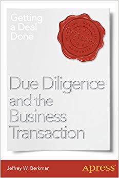 (PDF)Due Diligence and the Business Transaction Getting a Deal Done 1st ed. Edition