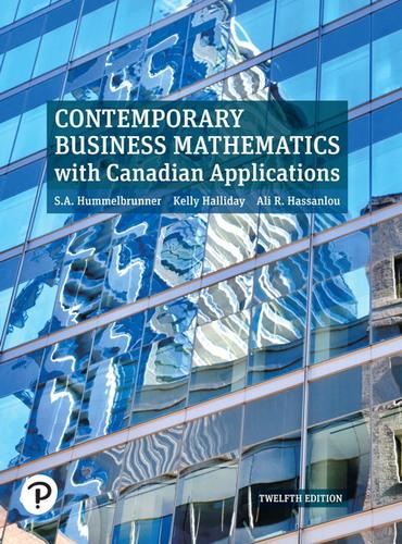 (PDF)Contemporary Business Mathematics with Canadian Applications 12th Edition by Sieg A. Humme...