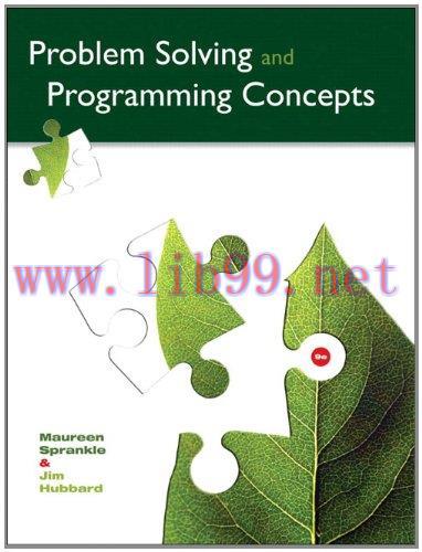 [FOX-Ebook]Problem Solving and Programming Concepts, 9th Edition