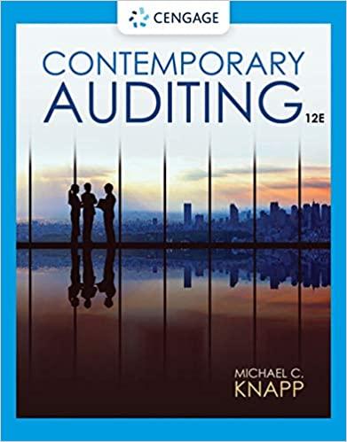 Contemporary Auditing, 12th Edition [Michael C. Knapp]