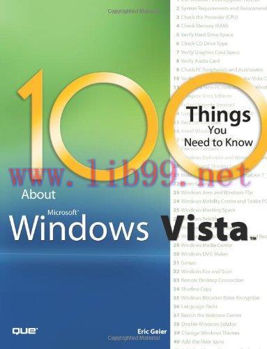 [FOX-Ebook]100 Things You Need to Know about Microsoft Windows Vista