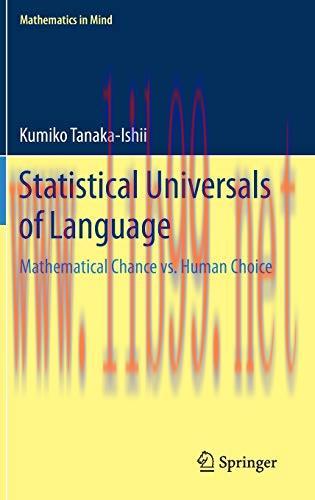 [FOX-Ebook]Statistical Universals of Language: Mathematical Chance vs. Human Choice