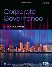 Corporate Governance 4th by Mallin, Christine published 课本