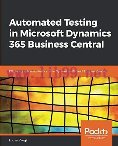 [FOX-Ebook]Automated Testing in Microsoft Dynamics 365 Business Central