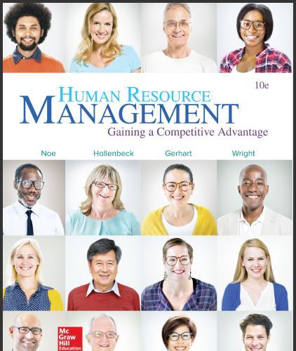 (Test Bank)Human Resource Management 10th Edition by Raymond Noe and John Hollenbeck.zip