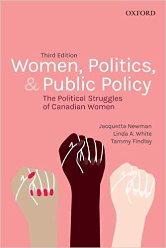 Women, Politics, and Public Policy 3rd Canadian Edition