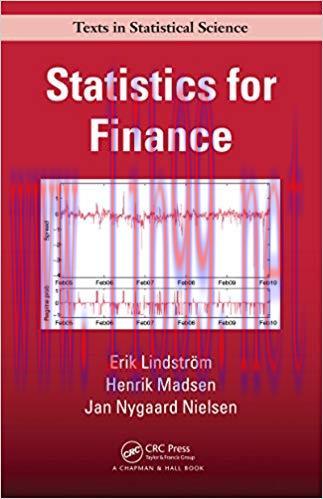 (PDF)Statistics for Finance (Chapman & Hall/CRC Texts in Statistical Science) 1st Edition