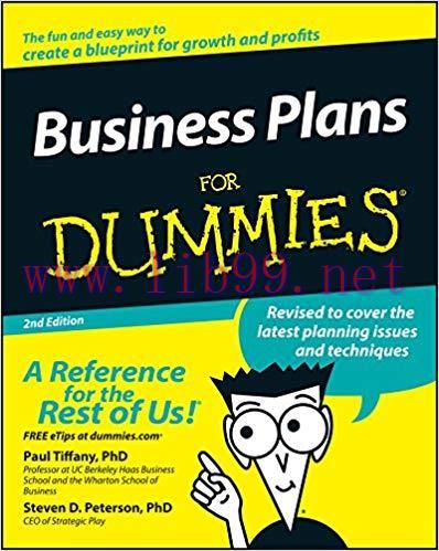 Business Plans For Dummies 2nd Edition,