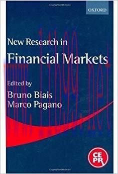 (PDF)New Research in Financial Markets: A Reader 1st Edition