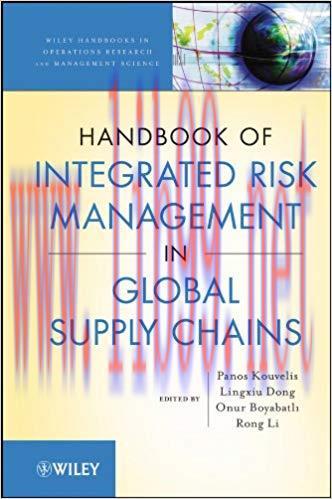 (PDF)Handbook of Integrated Risk Management in Global Supply Chains (Wiley Series in Operations...