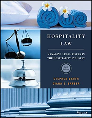 Hospitality Law Managing Legal Issues in the Hospitality 5th Edition [Stephen C. Barth]