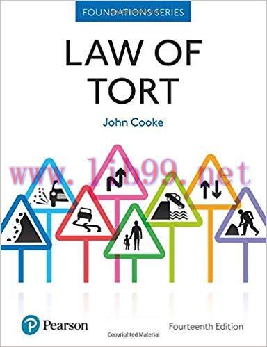 [PDF]Law of Tort 14th Edition [John Cooke]