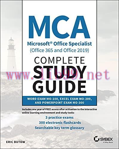 [FOX-Ebook]MCA Microsoft Office Specialist (Office 365 and Office 2019) Complete Study Guide: W...