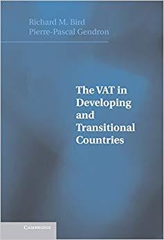 (PDF)The VAT in Developing and Transitional Countries 1st Edition