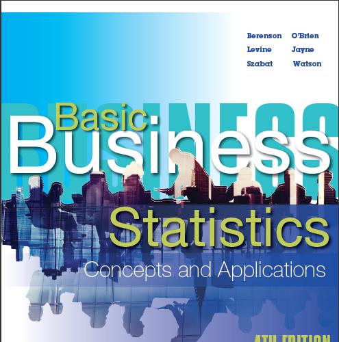 (Test Bank)Basic Business Statistics Concepts and Applications 4th Edition by Berenson.zip