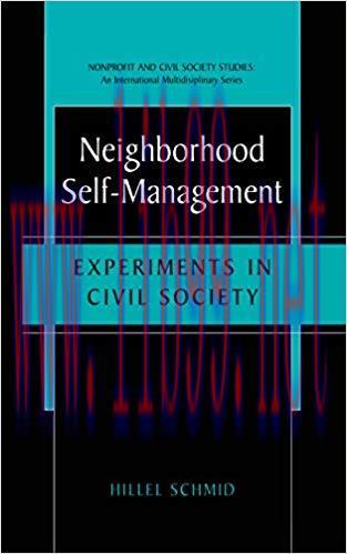 (PDF)Neighborhood Self-Management: Experiments in Civil Society (Nonprofit and Civil Society St...