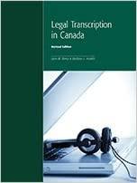 Legal Transcription in Canada, Revised Edition