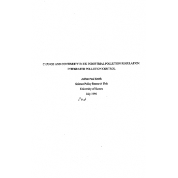 PhD Thesis-[lib99.net]Change and continuity in UK industrial pollution regulation integrated po...