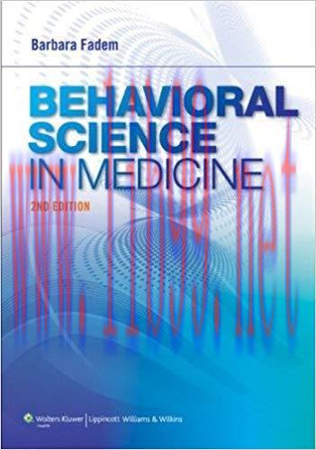 (PDF)Behavioral Science in Medicine 2nd Edition