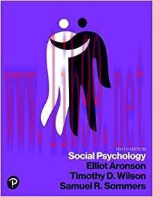 [PDF]Social Psychology, 10th Edition [Elliot Aronson]