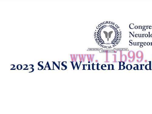 [AME]CNS 2023 SANS Written Board Review Course (Videos)