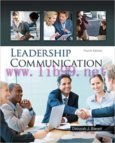 (PDF)Leadership Communication 4th Edition by Deborah Barrett