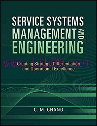 (PDF)Service Systems Management and Engineering: Creating Strategic Differentiation and Operati...