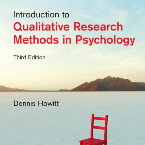 Introduction to Qualitative Research Methods in Psychology 3rd Edition