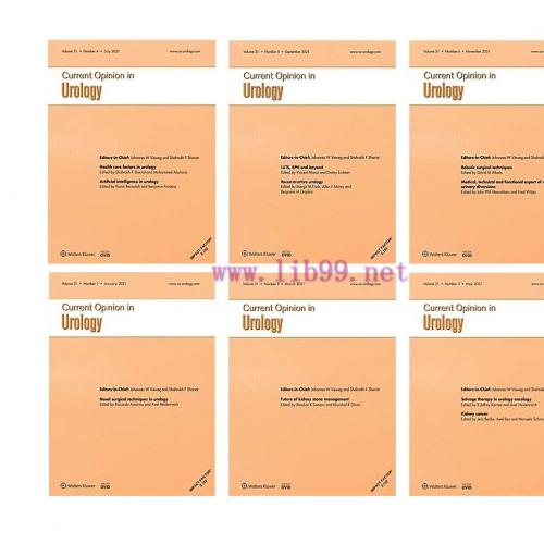 [AME]Current Opinion in Urology 2021 Full Archives (True PDF)