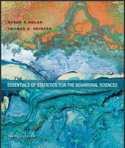 (Test Bank)Essentials of Statistics for the Behavioral Sciences 3rd Edition by Susan A. Nolan.e...